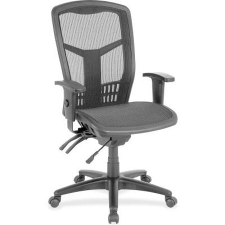 LORELL Lorell® Executive Mesh High-Back Chair - Black 86905